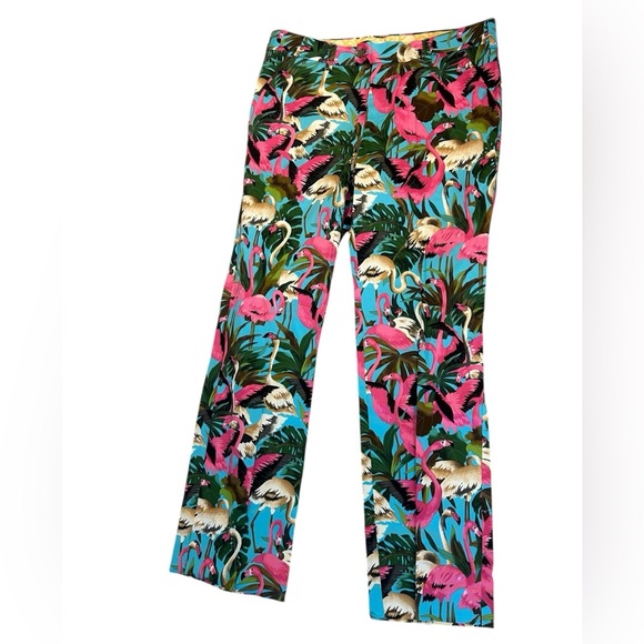 Loudmouth NWT 34x32 Flamingo Paradise Pants - Pink and Green - Picture 1 of 13